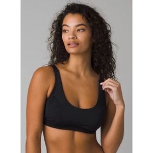 PrAna ABELLA‎ TOP Women's Bikini Underwire Suit Top Sz 32DD XS - Black -NWT